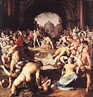 Cornelis Cornelisz Van Haarlem Paintings - Massacre of the Innocents by Cornelis Cornelisz Van Haarlem